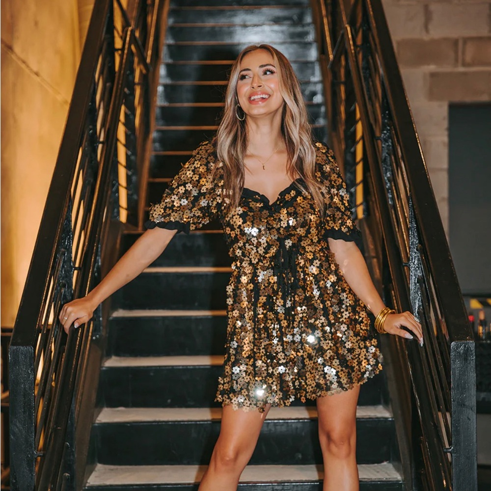 NWT Buddy Love Colby Dress in Pennies from Heaven